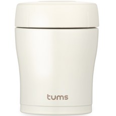 TUMS 馬卡龍色系保溫罐, 象牙白, 300ml