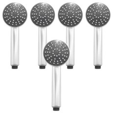 바스템 선그레이 샤워헤드 SH-520, 5개, 실버