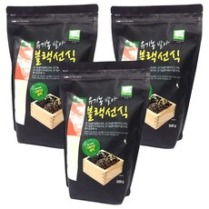 청오건강 유기농 발아 블랙선식, 500g, 3개