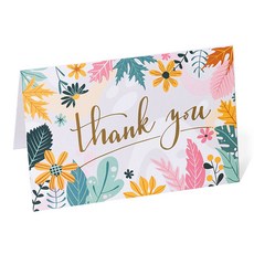 感謝祝賀訊息花卉明信片 10入組, 1套, 感謝明信片-09
