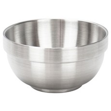 GOZENBO 御膳坊 304樂活雙層隔熱碗 11.5cm, 銀色, 1個