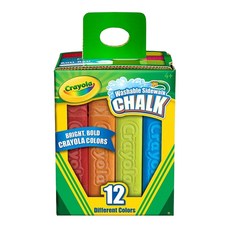 Crayola 繪兒樂 可水洗戶外粉筆, 多色, 12支