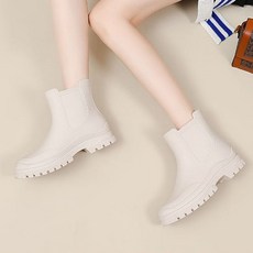 어바웃슈 여성용 굽 숏 레인 부츠 장화 3cm TSP576