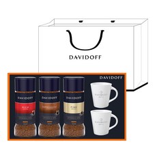 DAVIDOFF 咖啡禮盒C, Davidoff Rich Aroma 100g + Fine Aroma 100g + Cafe Espresso 57 100g + Cafe Cup 150ml x 2p, 1套