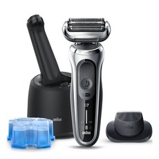 BRAUN 시리즈7 전기면도기, 71-S7200cc, 실버
