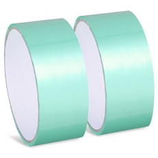 아뜰라임 파스텔 테이프공 볼 만들기 펄 풍선 컬러 실리콘 테이프 4.8cm, 그린, 2개