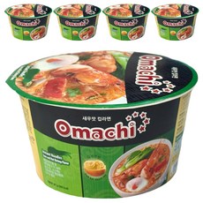 오마치 컵라면 새우맛 87g, 5개