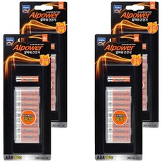Alpha mall Alpha Power 鹼性AAA電池 LR03, 11入, 4個