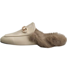 여성용 티버르 털안감 뮬 블로퍼 C116_7216