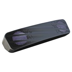KTnet 廣鐸 USB LED單件多媒體立體聲喇叭500W 27 x 7.2 x 6.5cm 381g, QS100, 黑色, 1個