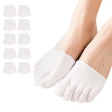 Doobalro 女款五趾半掌隱形襪 10雙