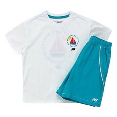 New Balance Kids 兒童款 Beach Lounge 插畫短袖上下套裝