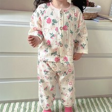 우주아이 포포즈요루 실내복 상하의 세트