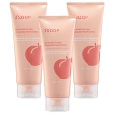 제이숲 실크 케라틴 단백질 워터팩 피치 에디션, 200g, 3개