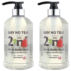 Hallmark 怪獸2in1洗髮沐浴溫和呵護泡泡露 南美天芥花 600ml, 2瓶