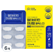 케어란스 멀티비타민 미네랄 플렉스 23 7.2g, 6개, 6정