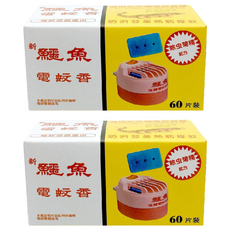 鱷魚 電蚊香片 60, 54g, 2盒