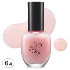 팁토우 레제리시모 네일 폴리쉬 104 오로라 블러썸, 분홍색, 6개, 10ml
