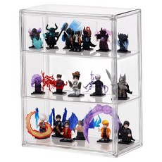 Onbitdalbit 迷你壓克力公仔樂高收納盒 3層, 1個