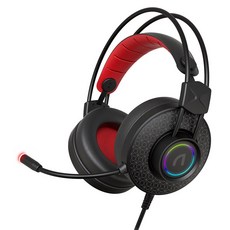 ABKO 虛擬7.1 ENC RGB 電競耳機, N310, 黑色