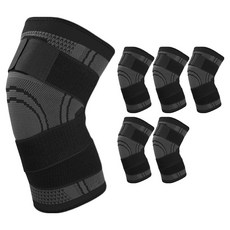 통기성 무릎 패드 블랙, 6개