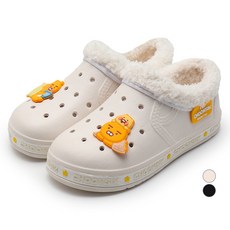 KAKAO FRIENDS 兒童款春植Relax字母毛絨室內拖鞋