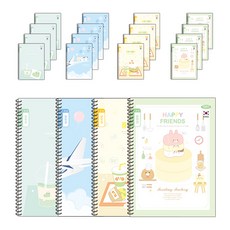 PENPIA 1 000 小學線圈筆記本 3-6年級聯絡簿 通用, 隨機出貨, 20個