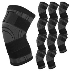 통기성 무릎 패드 블랙, 12개