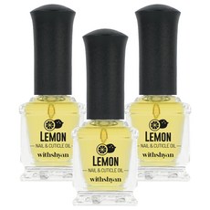 위드샨 레몬 트리트먼트 네일 앤 큐티클 오일, 15ml, 3개