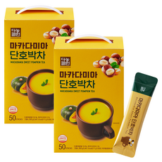 Danongwon 夏威夷豆 南瓜茶, 17g, 50條, 2盒