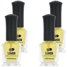 위드샨 레몬 트리트먼트 네일 앤 큐티클 오일, 15ml, 4개