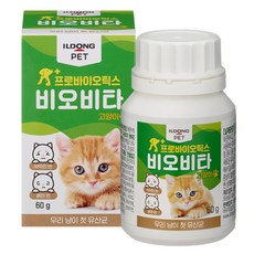 비오비타 고양이 영양제, 장건강/유산균, 60g, 1개