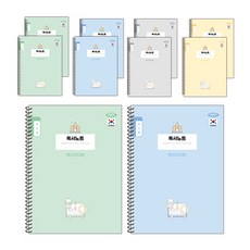 PENPIA 1 000 小學線圈筆記本 1-6年級讀書心得筆記 通用 10入, 隨機出貨, 1個