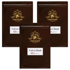 PAVE GLACE 絲絨黑65 Cover Chue真巧克力, 400g, 3個