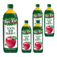TREE TOP 樹頂 100%蘋果汁 980ml, 5瓶
