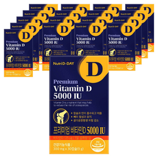 뉴트리디데이 프리미엄 비타민D 5000 IU 9g, 30정, 18개