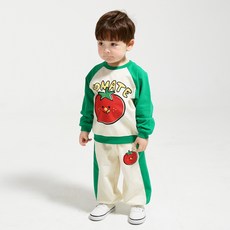 韓國 MInIBEBE Bebetomate兒童拉格蘭袖上下衣套裝