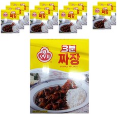 오뚜기3분 짜장, 200g, 12개
