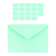 Bear Play 粉彩明信片信封 5x7 195 x 135mm, 祖母綠, 20個