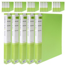 Heemang 透明文件夾 20頁, 淺綠色, 30個