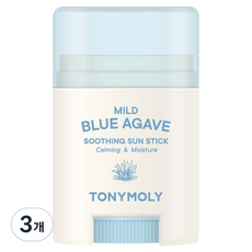 토니모리 순한 블루아가베 수딩 선스틱 SPF50+ PA++++, 15g, 3개