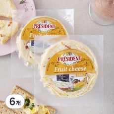 프레지덩 멜론 앤 망고 크림치즈, 125g, 1개입, 6개