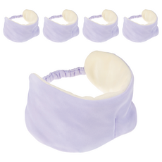 Alphax 助眠美容眼罩, Melts Puff 耳溫眼罩, 紫色, 頭圍54-58cm, 1入, 5個