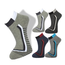 BEVERLY HILLS POLO CLUB 男士登山運動圓環襪5雙入, 隨機出貨