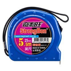 StrongBon 英尺 25mm x 5.5m 黃色 + 藍色, 1個