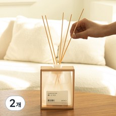 ARONICA 天然木無塗層框架 Chapter擴香瓶 正品, 純棉草本香, 200ml, 2個