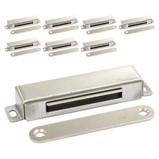 不鏽鋼磁吸門扣 銀色, 2套