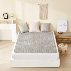 THEANN EMF碳素電熱毯 DHP-3200, 線條灰, L(140 x 180cm)