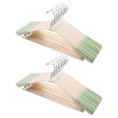 市場人氣防滑褲衣架衣架, 北歐綠, 20入