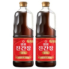 샘표 진간장 골드, 1.7L, 2개